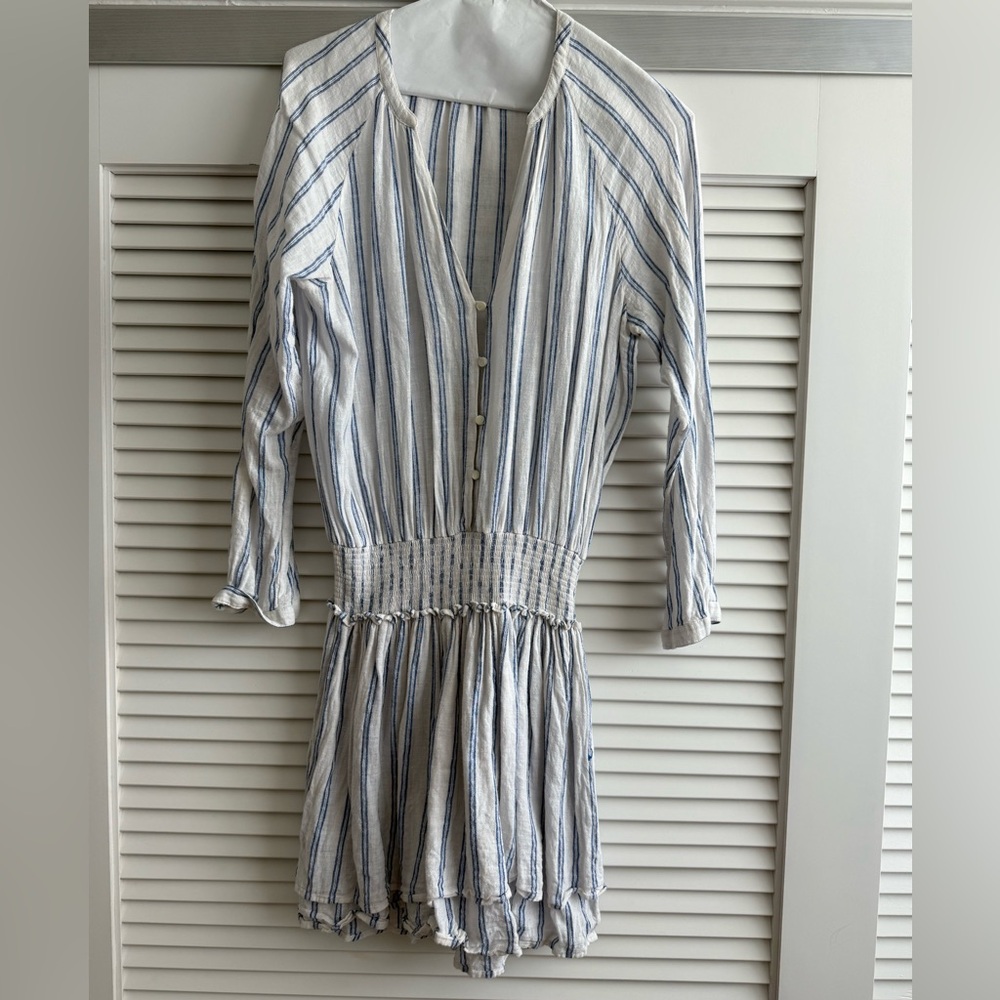 Rails Blue and White Striped Dress